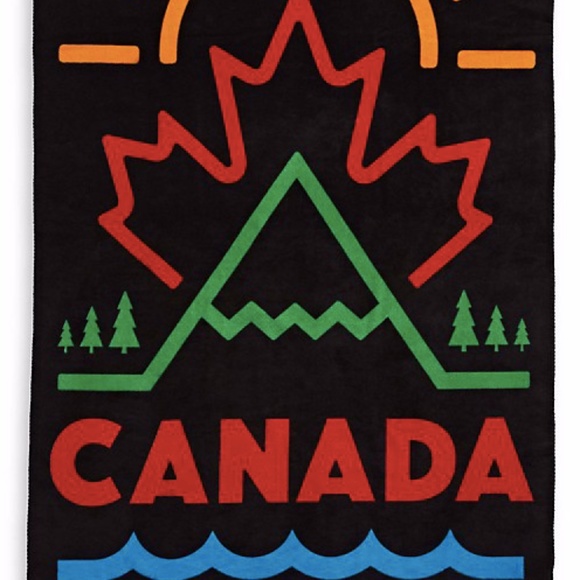 NWT Canada Olympic & Paralympic Team Velour Towel - Picture 1 of 2